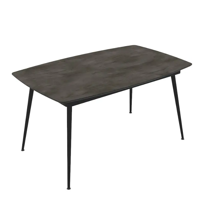 Yense Dining Table Iron Matt Black 145x40cm