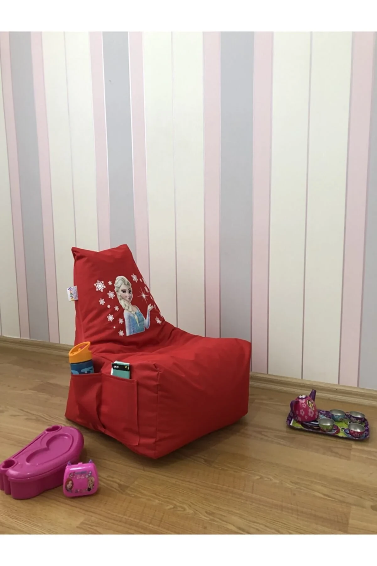 Armut Koltuk Çocuk  Elsa Kırmızı