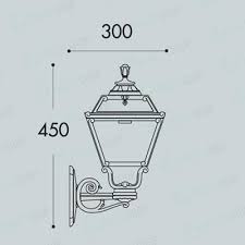 Fumagalli Arm.Duvar Golia Siyah E27 Fg