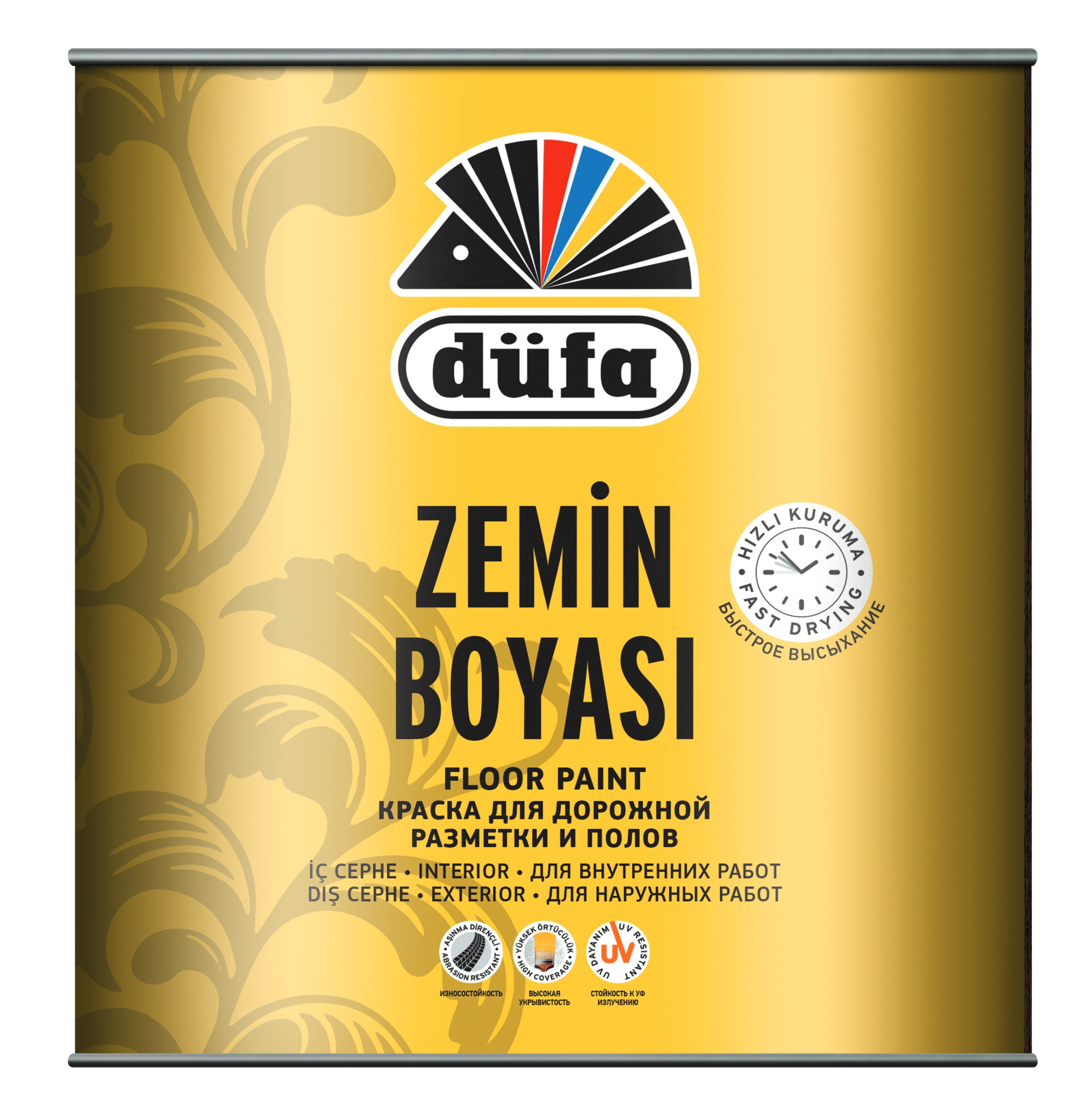Düfa Zemin Boyası GRİ 2.5LT 7035