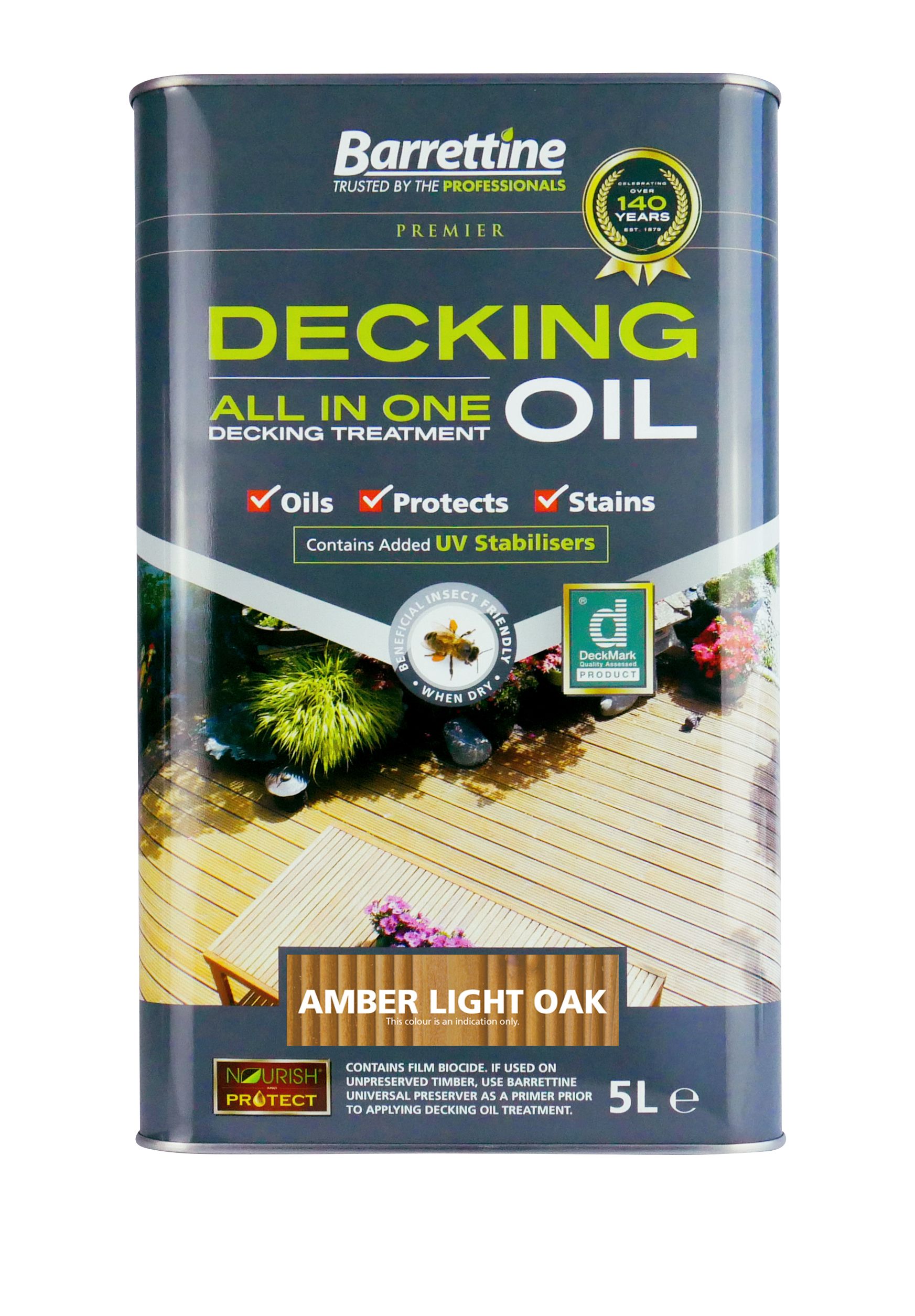 Decking Oil Amber Light Oak 5 Litre