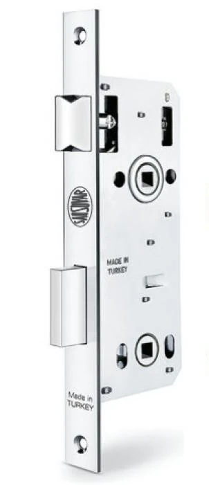 Banyo W.C Kapı Kilidi Oval 2 Anahtar 40mm SATEN