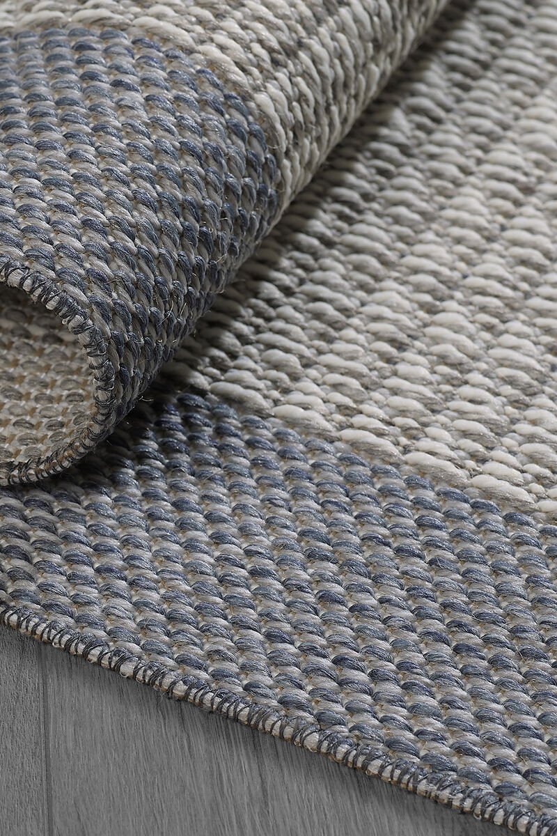 Sisalux Jüt Tabanlı  Dokuma Kilim Halı Gri 120x180