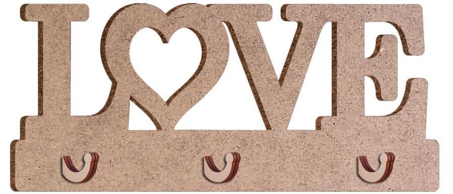 Ahşap Anahtarlık Love 40*17cm