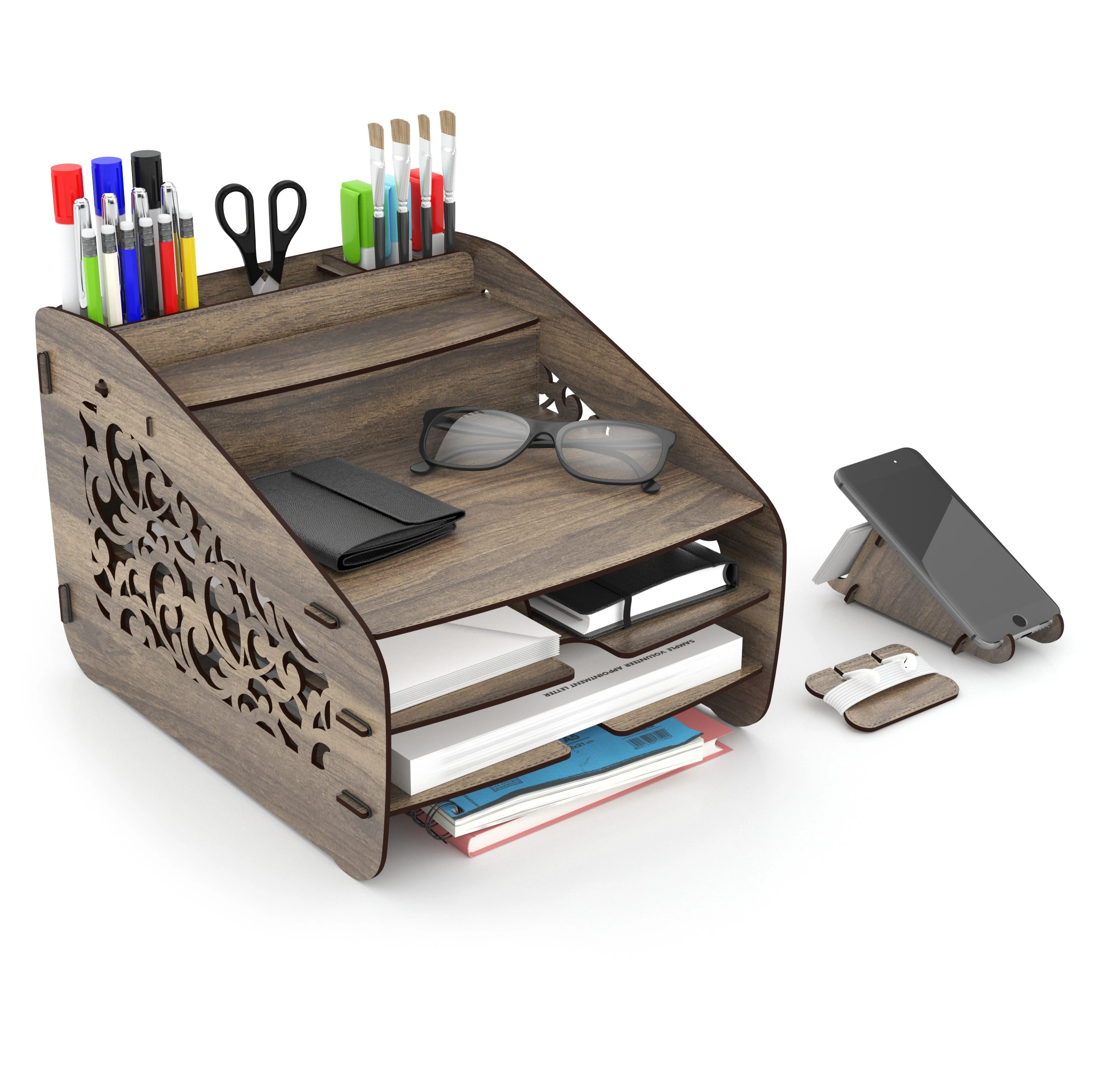 Organizer Fx M Deco Ceviz 3 Katlı