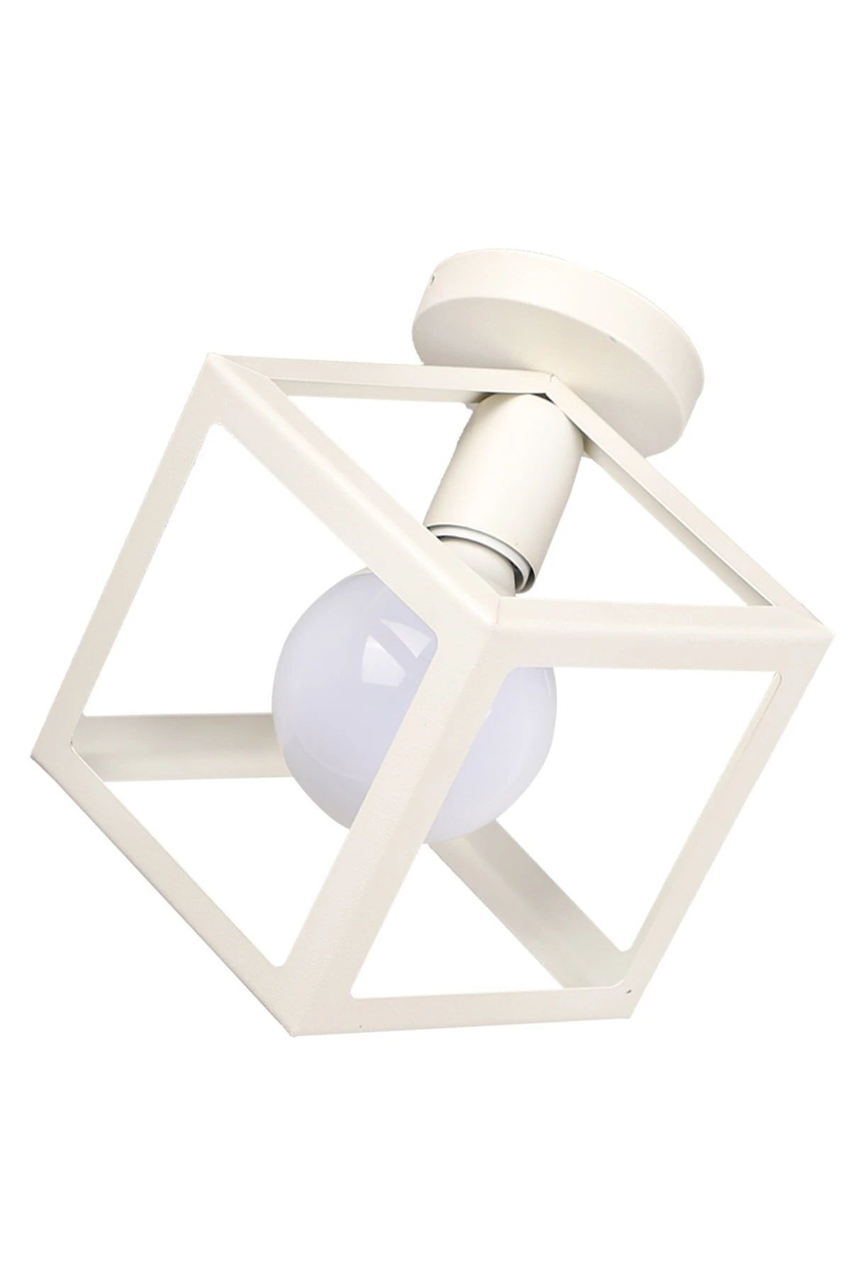 Magnezya Avize Tekli Beyaz  Tavan Montaj