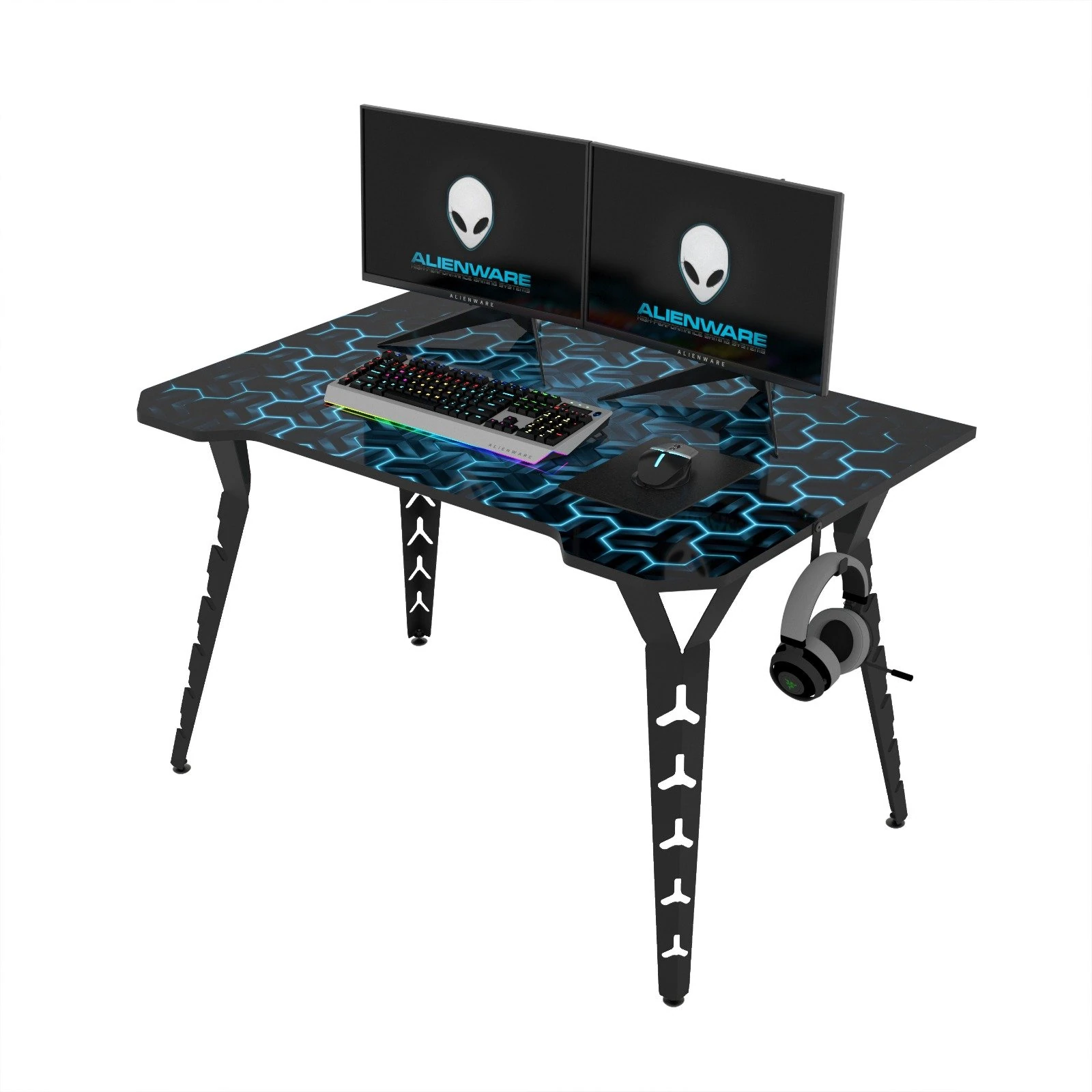 Oyun Masası Tuyan Mavi Baskılı