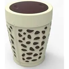 Stone Trash Can Cream-Brown 8.5L
