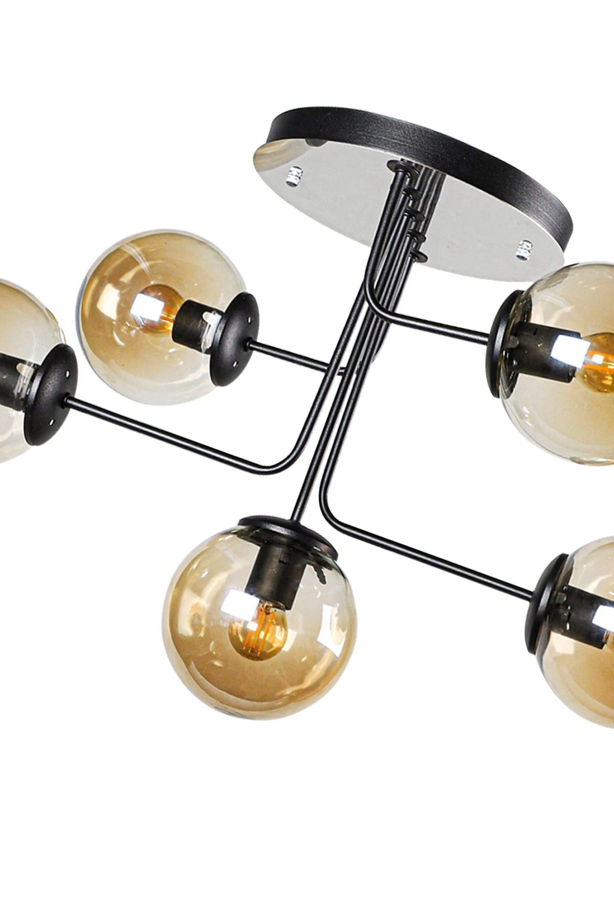 Hazeran Avize 5'li Siyah-Bal