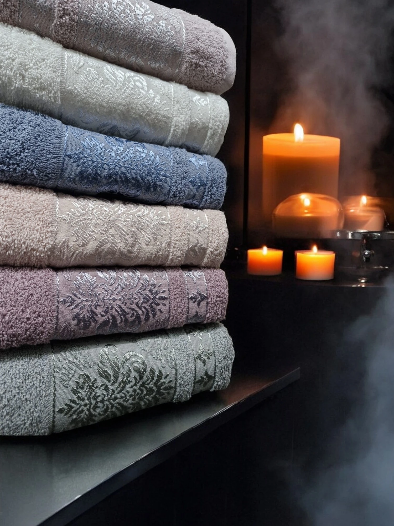 Banyo Havlusu Zen Battal 6'lı 100x150cm