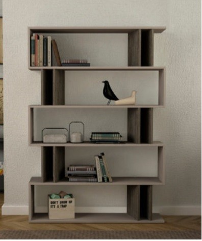 Kitaplık Mıto Safir Meşe-Antrasit 161*108,5*25cm