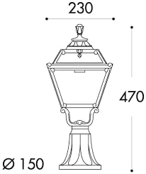 Fumagalli Arm.Dikleme Golia Siyah E27 Fg