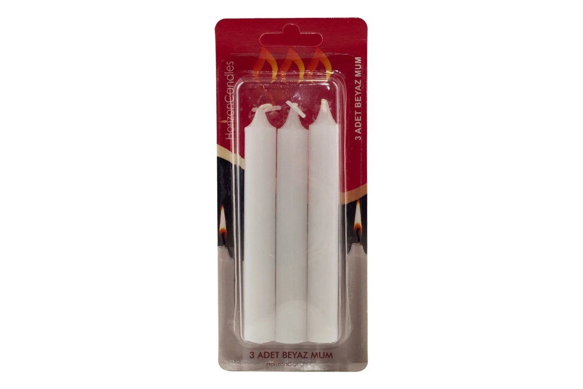 Mum Bakkal 1.4x12cm 3'lü Beyaz