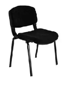 Waiting Chair Form Mesh Fabric Black