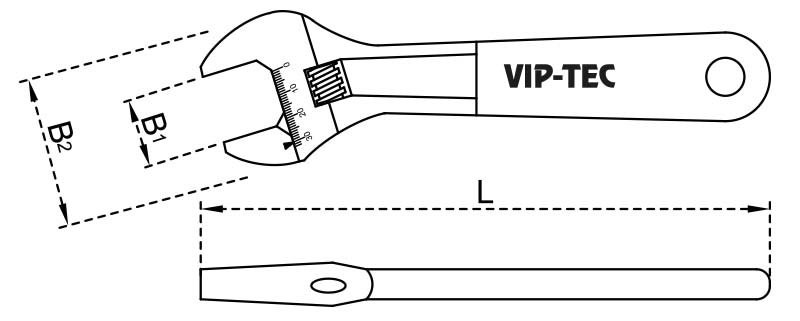 Anahtar Kurbağacık Fosfat Kaplı 8'' 200mm