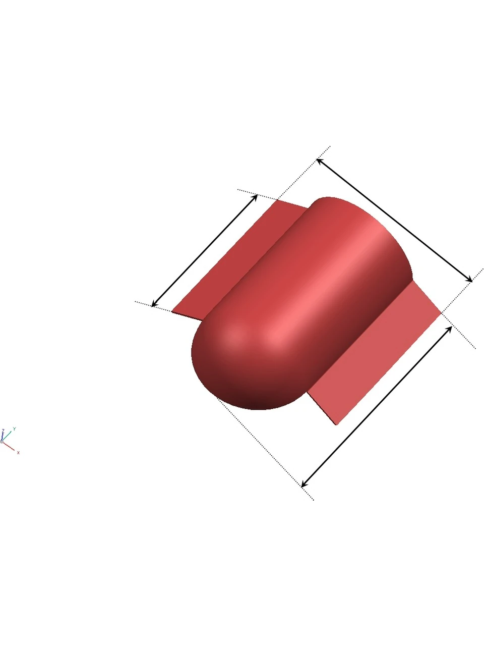 Kiremit Oluk Mahya Bitim Kapağı TDE Kırmızı Renk
