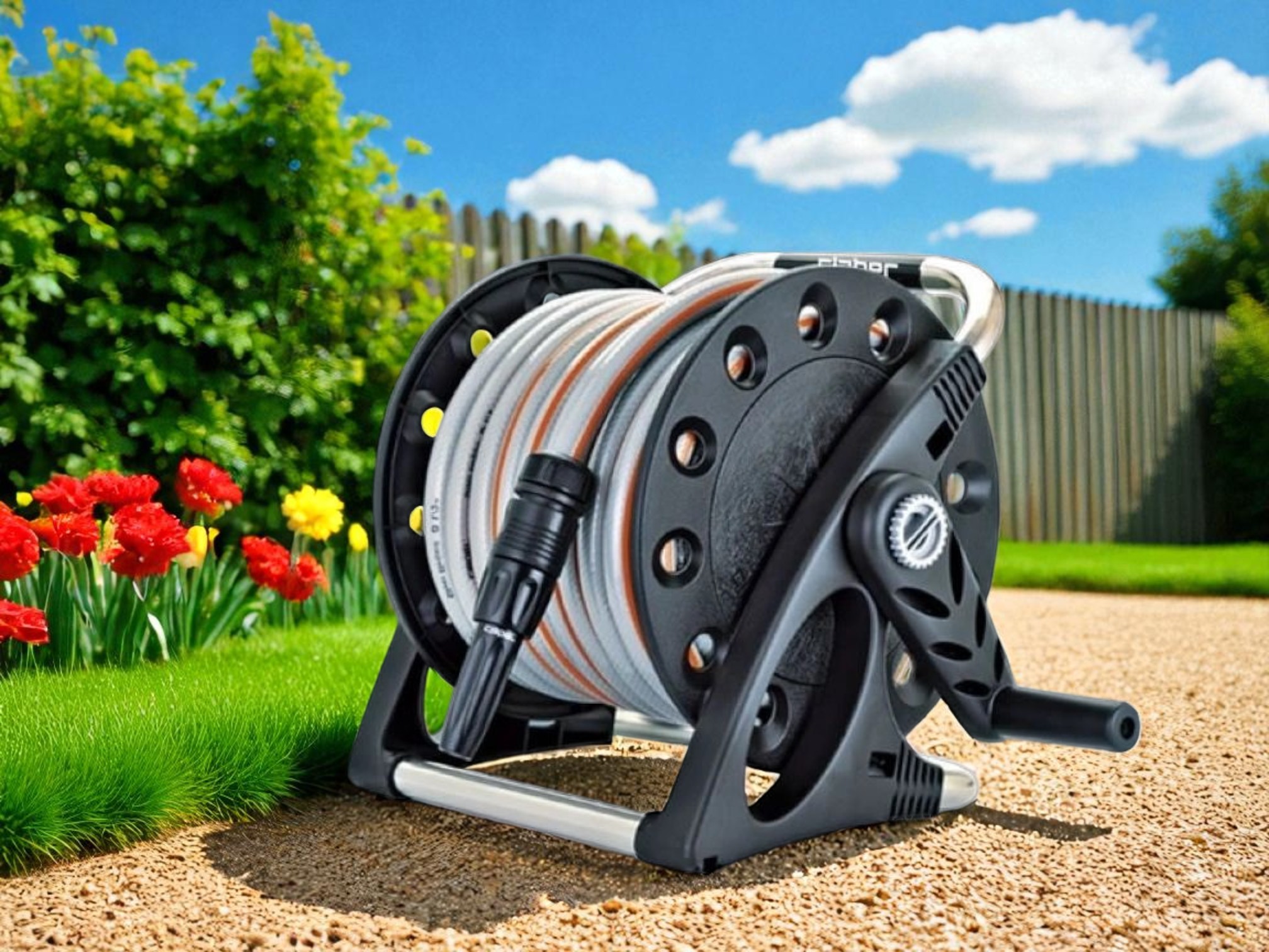 Hortum Makarası AQUAPONY KIT 15mt. Hortumlu Set