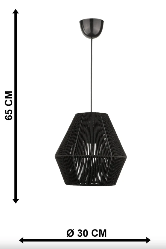 Kalte Avize Ø30cm Tekli Siyah