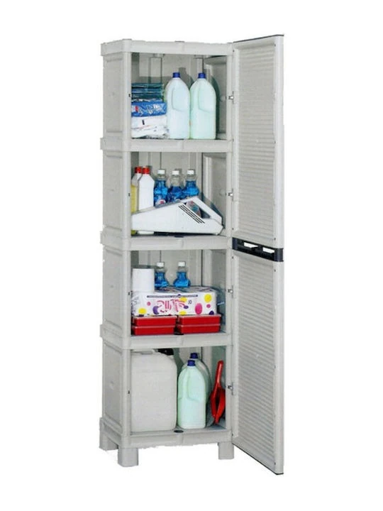 Concert Uzun Dolap Pls. Gri 50x39x172cm