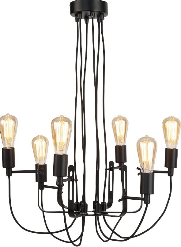 Seattle Chandelier Iron Black