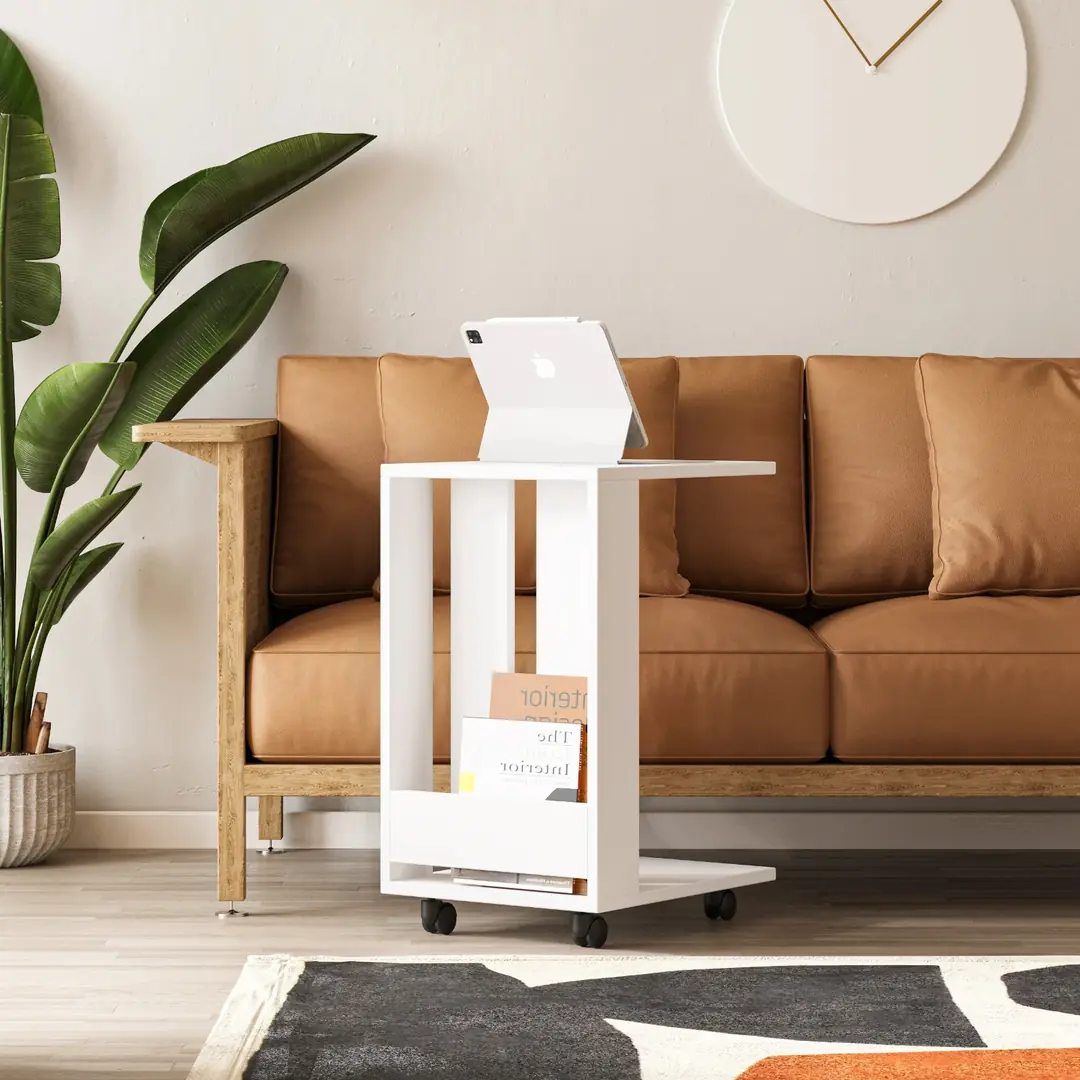 Yan Side Table Edi Antik White 67*45*37cm