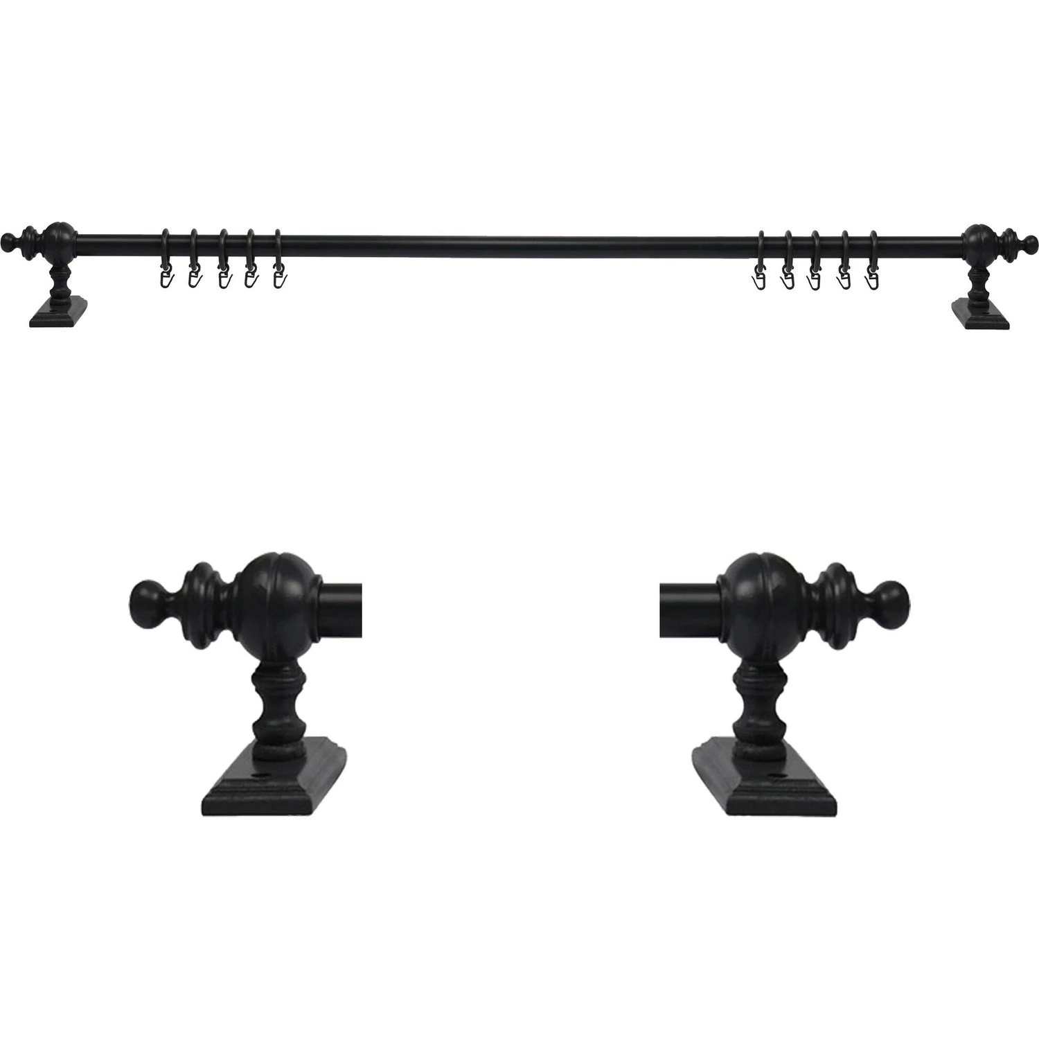 Rustik Seti 180 cm Siyah