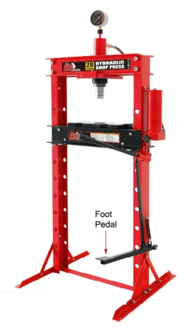 Hidrolik Pres Ayak Pedallı 20 Ton