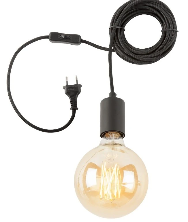 Oslo Hanging System Lamp Fabric Textile Wire