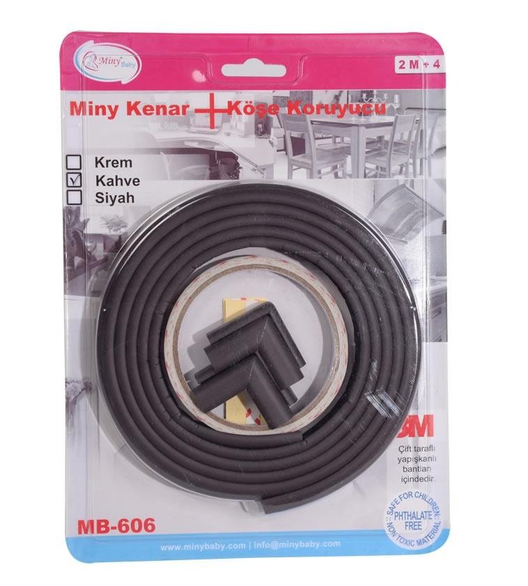 Kenar Koruyucu 2 m +Köşe Koruyucu 4 adet Set Kahve