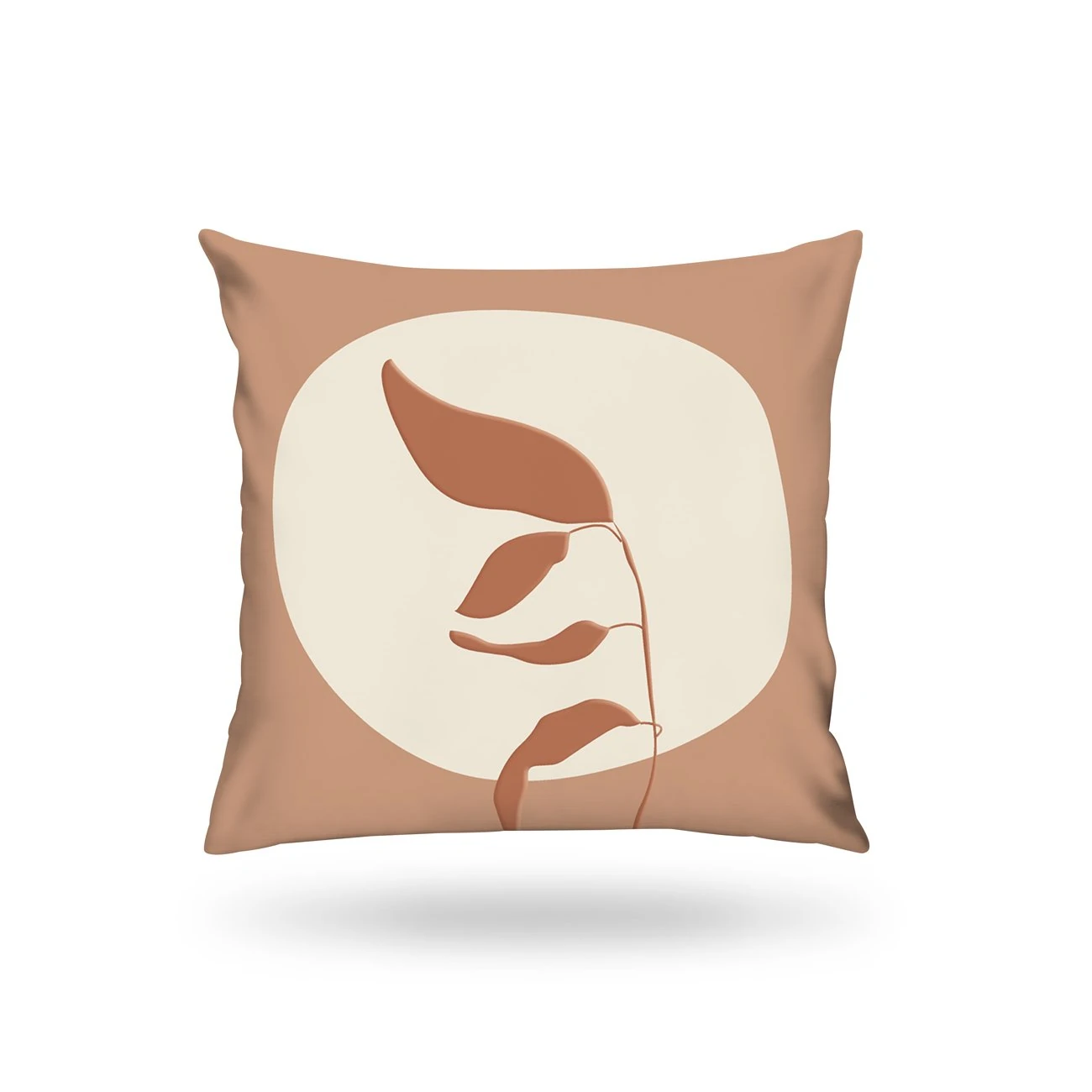 Kırlent Kılıfı İsk. Bhm Desen Krem-Kahve 43x43cm