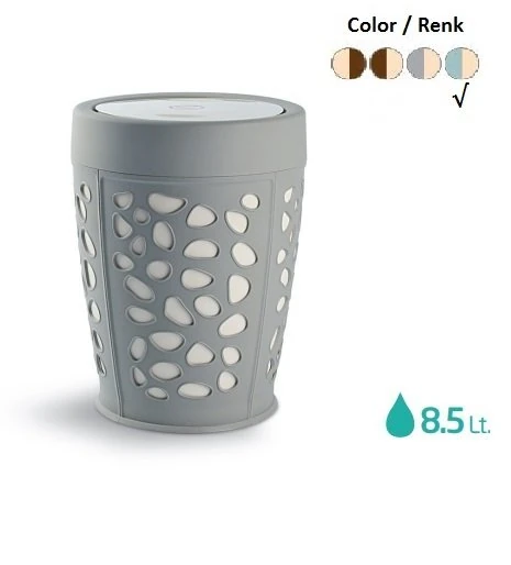 Stone Çöp Kovası Haki-Krem 8,5 Lt