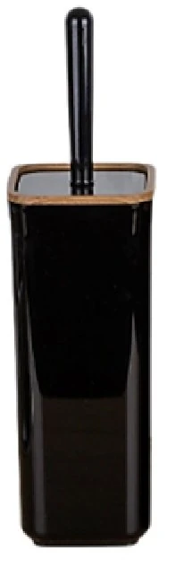 Wc Fırçalık Kare Krom Siyah