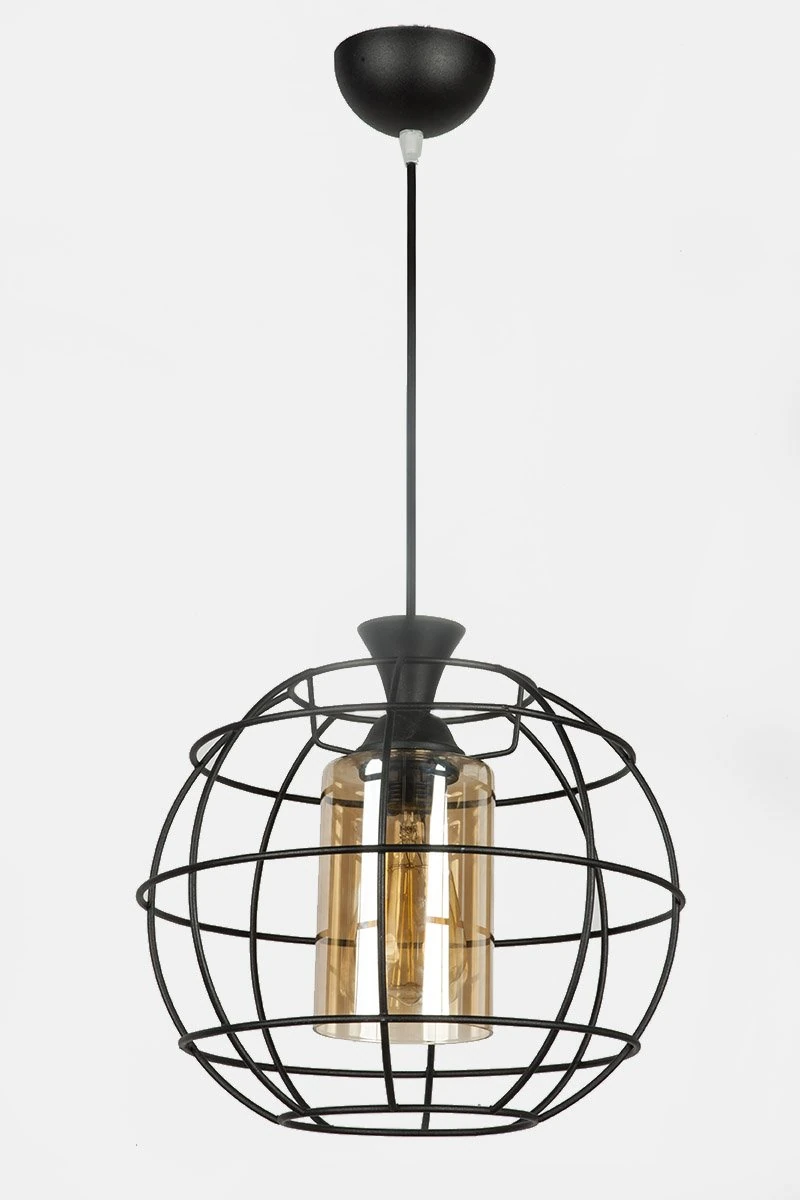 Lux Sarkıt Avize  Telli Siyah