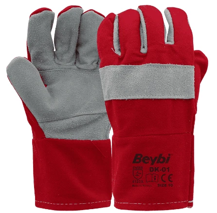 Montaj Eldiveni Gri-Kırmızı No:10