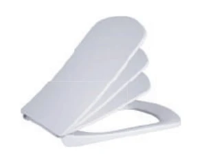 Klozet Kapak Yavaş Kapanır Kare Beyaz