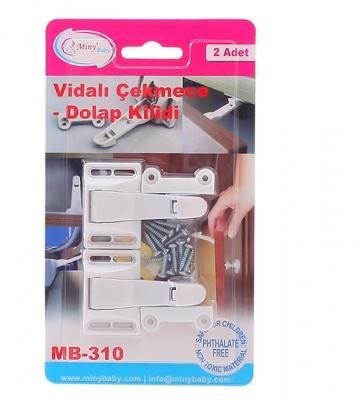 Çocuk Vidalı Çekmece Dolap Kilidi