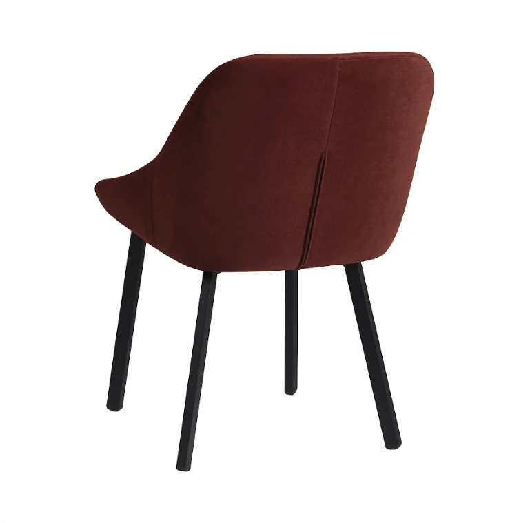 Sandalye Pari Anka14-  Bordo- Siyah Ayak