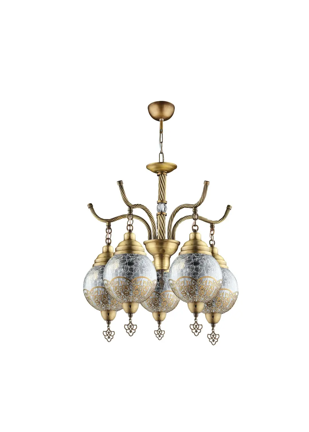 Sultan Chandelier 5 Piece Antique