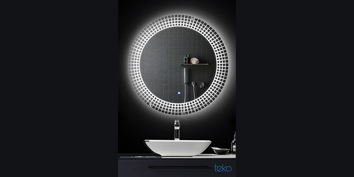 Led Ayna 70*70cm Yuvarlak Desen