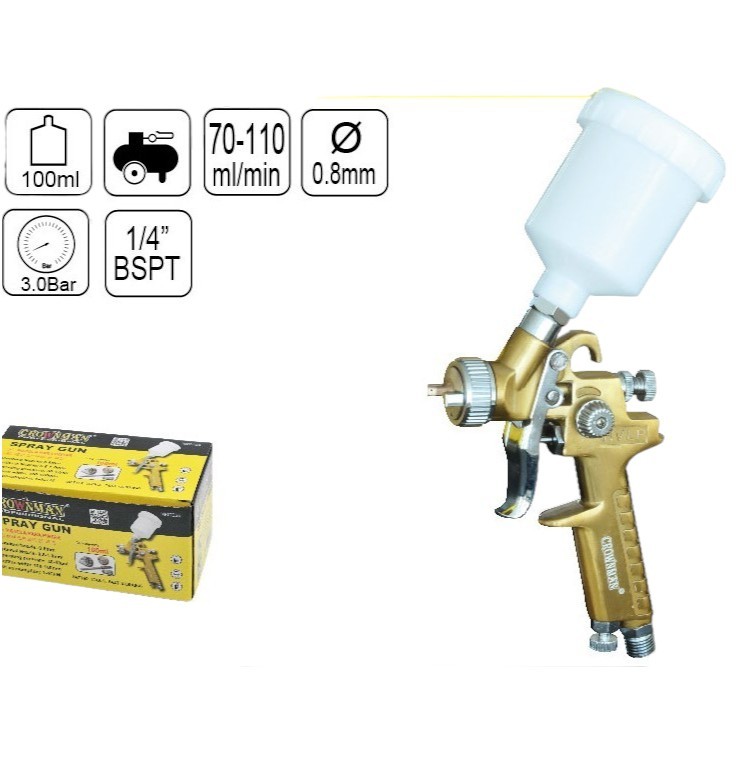 Boya Tabancası Üst Depo HVLP  100ml