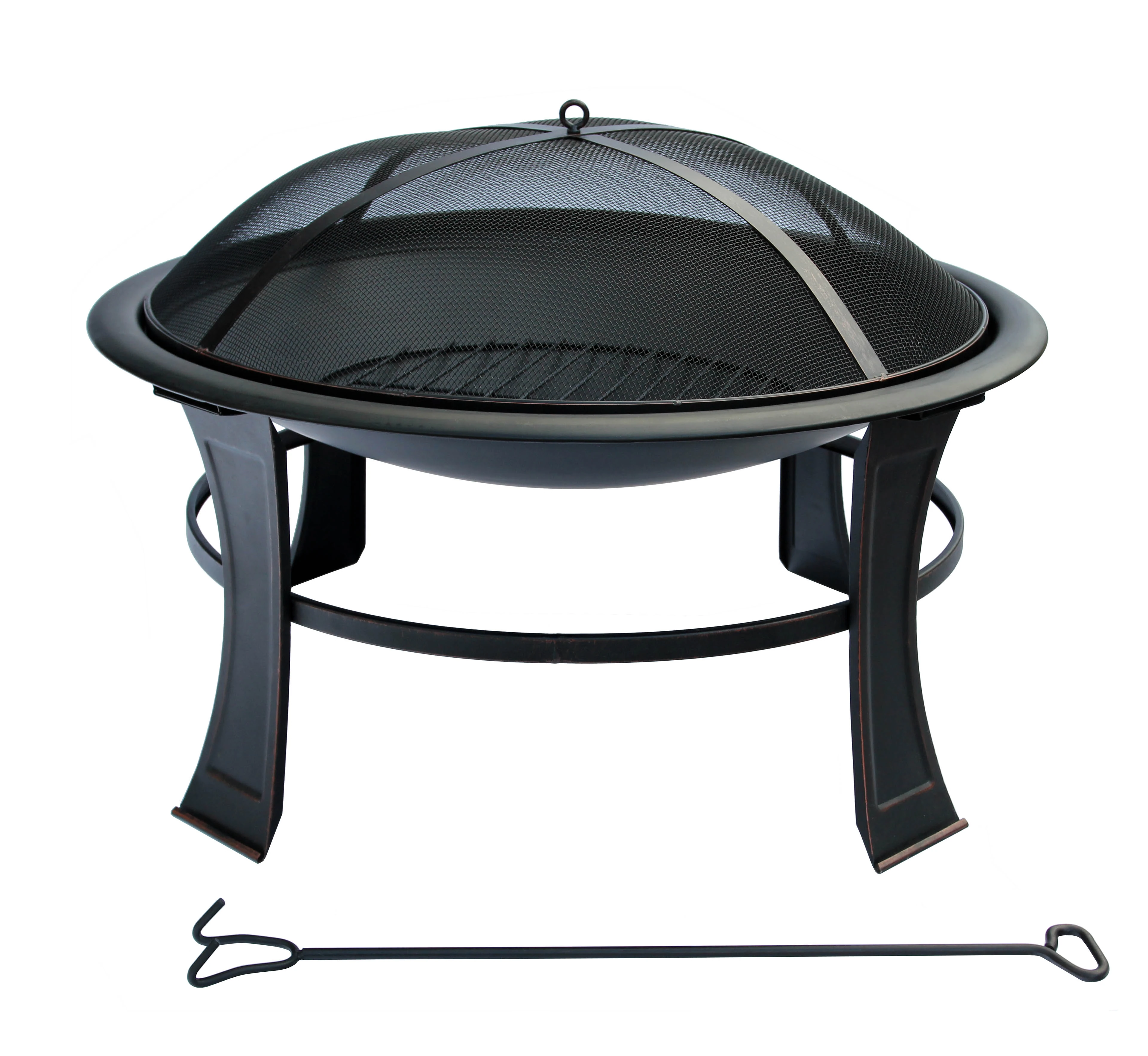 Ateş Çanağı Siyah Tel Kapaklı 52cm