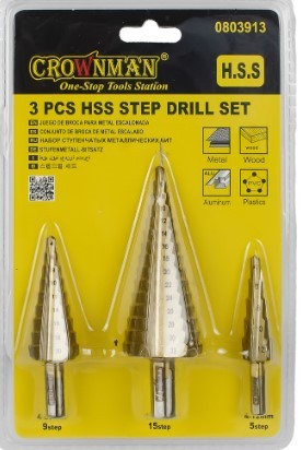 Matkap Ucu Kademeli HSS Mtl4-12 4-20 4-32mm 3Parça