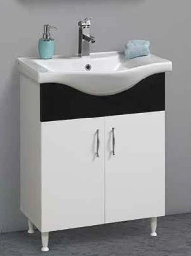 Banyo Dolabı Klasik Alt Modül Beyaz 55cm