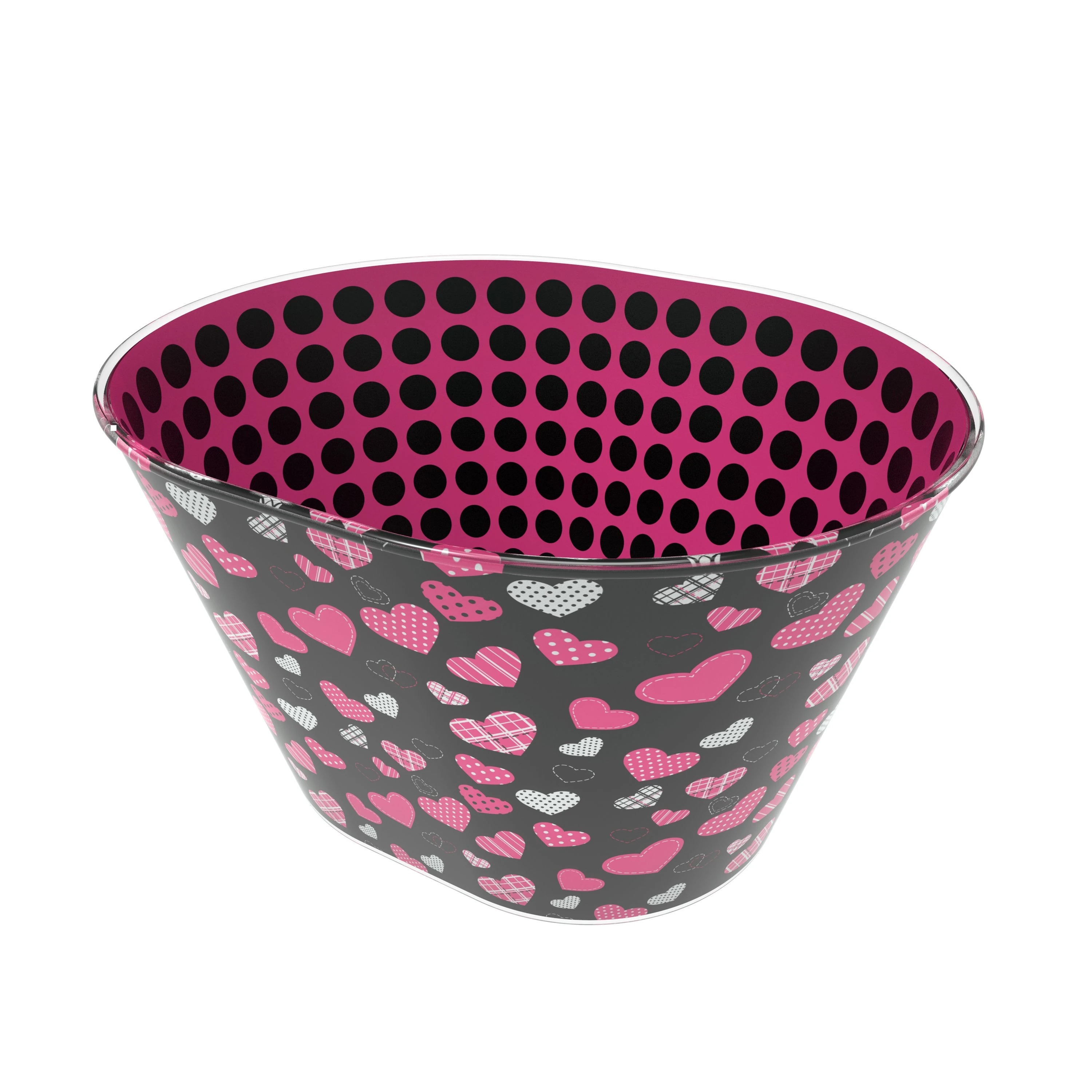 KASE Q-BOWL ORKİDE SAKSISI KALP DESEN 7 L