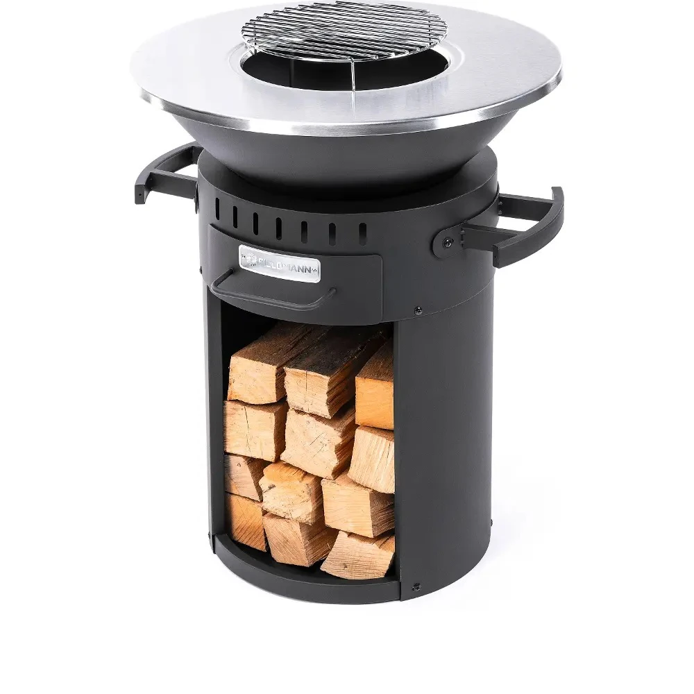 Ateş Çanağı Yüksek Siyah + Pişirme Teli 59*59*78 c