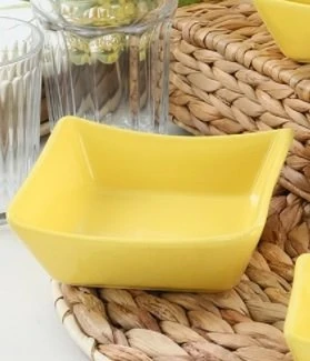 Çerezlik Kare 13cm Sarı