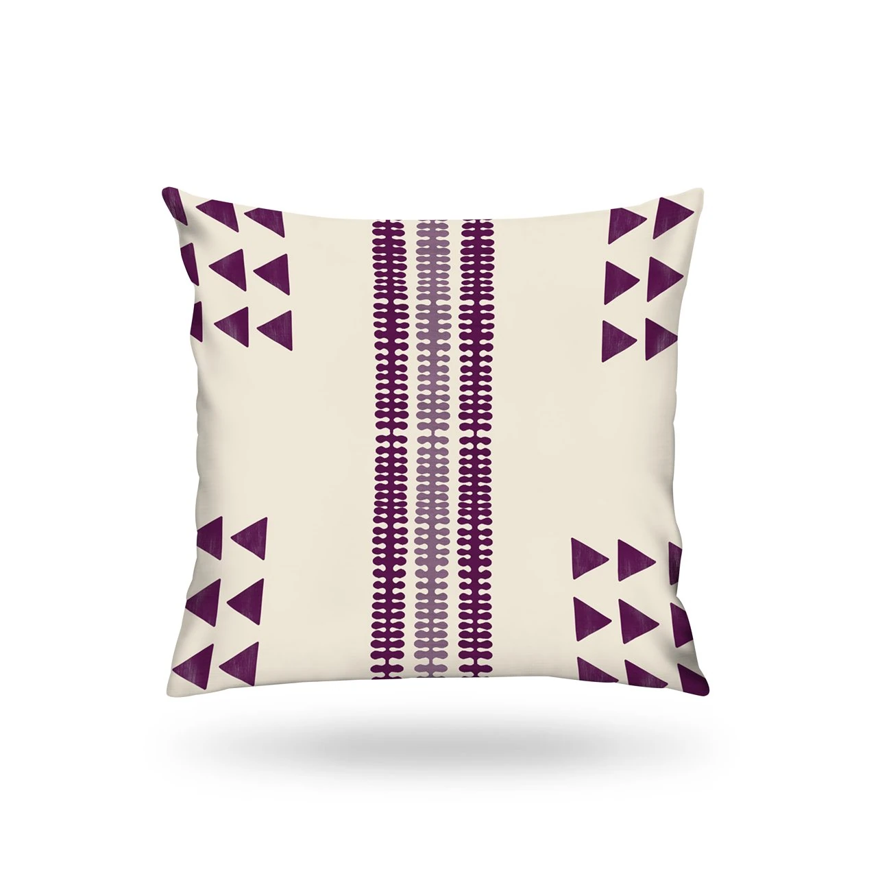 Kırlent Kılıfı İsk. Desen Mor-Beyaz 43x43cm