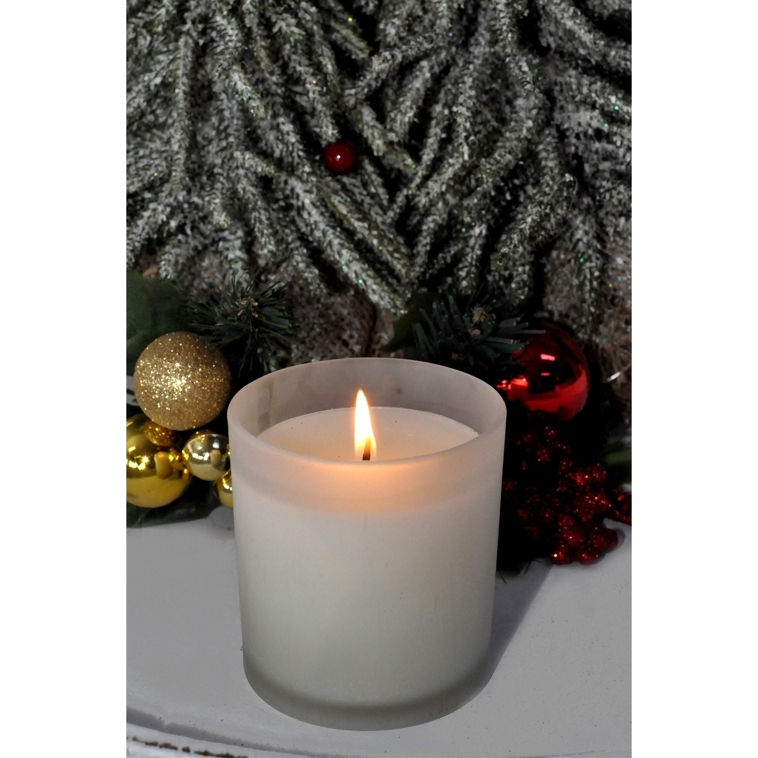 Mum Bardak 6,5*8cm Buzlu Beyaz