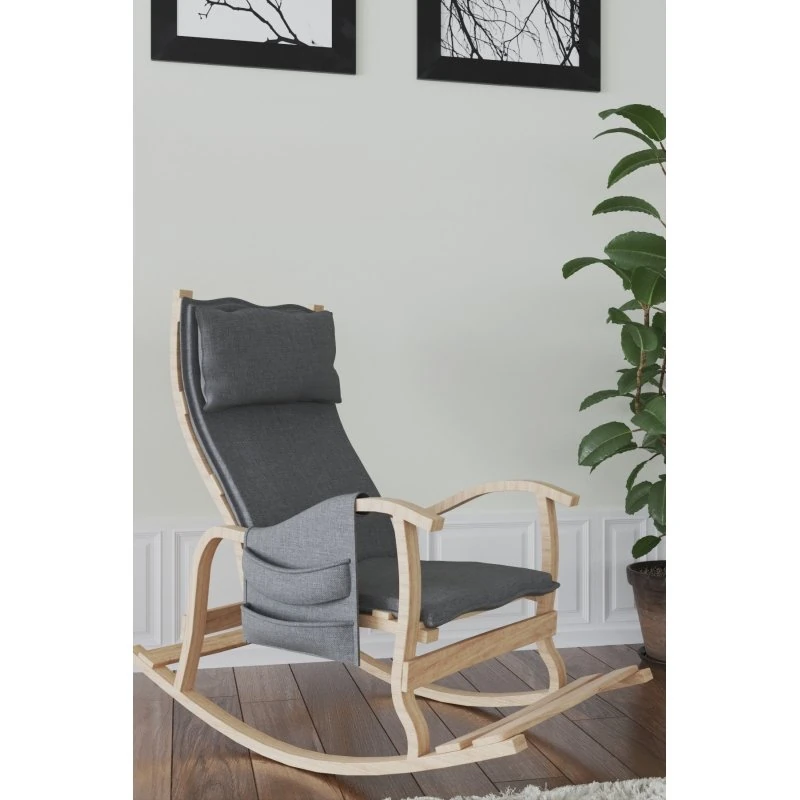 Sallanan Sandalye/DinlenmeKoltuğuSultan Ahşap Füme