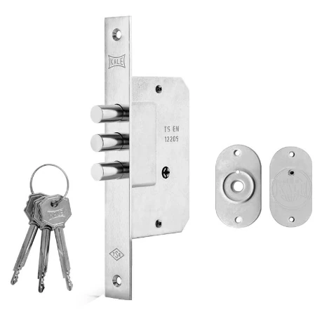 Fiam Anahtarlı Emniyet Kilidi 45mm 3 Milli Nikel